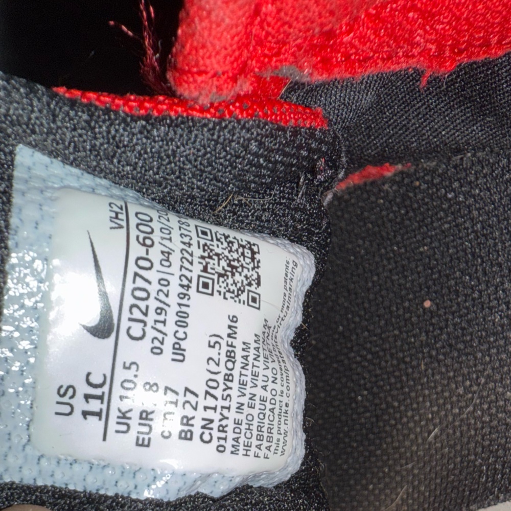 Nike Black and Red Athletic Shoes